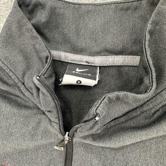 Nike Dri Fit Sweatshirt Size Small Red Black - Picture 3 of 4